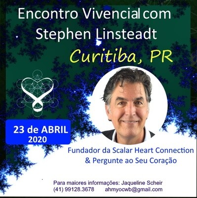Encontro Vivencial com Stephen Linsteadt - 2020 de 19:00 - 22:30 hrs - CURITIBA, PR Evento adiado para nova data durante o segundo semestre de 2020. Encontro Vivencial com Stephen Linsteadt - 2020 de 19:00 - 22:30 hrs - CURITIBA, PR Evento adiado para nova data durante o segundo semestre de 2020.