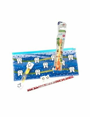 KIT ESCOLAR COM DESENHOS DE DENTES