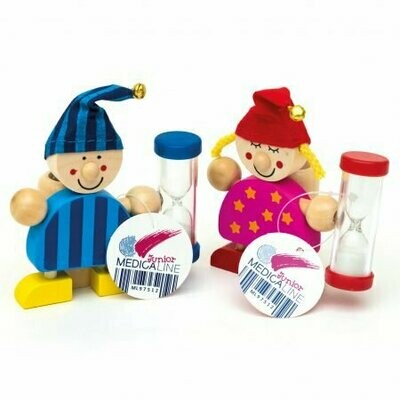 PORTA ESCOVA DE DENTES COM RELÓGIO DE AREIA