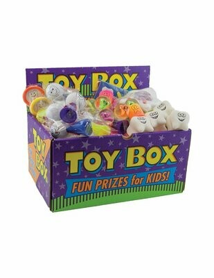 CAIXA COM SURTIDO DE 100 BRINQUEDOS COM TEMAS DENTAIS