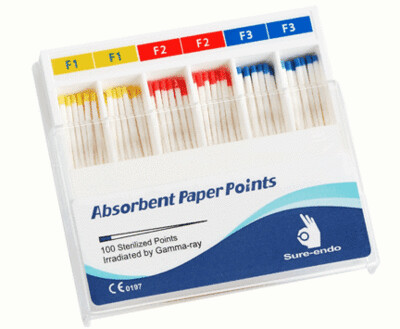 CONES DE PAPEL TAPER SURE ENDO 100 UNIDADES