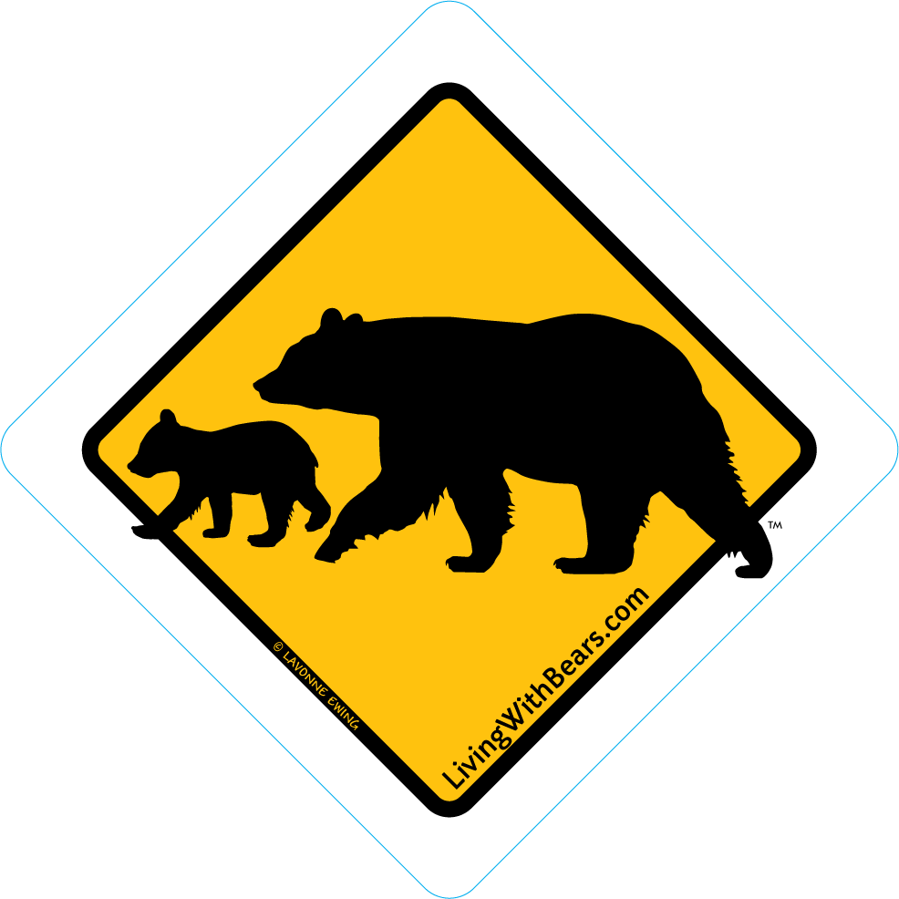 Black Bear Sign Artwork - Mama Bear & Cub (GOLD) SGN-GD2