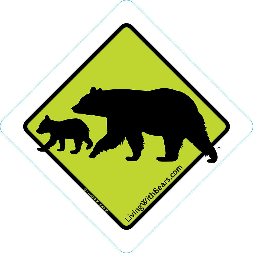Black Bear Sign Artwork - Mama Bear & Cub (GREEN) SGN-GR2