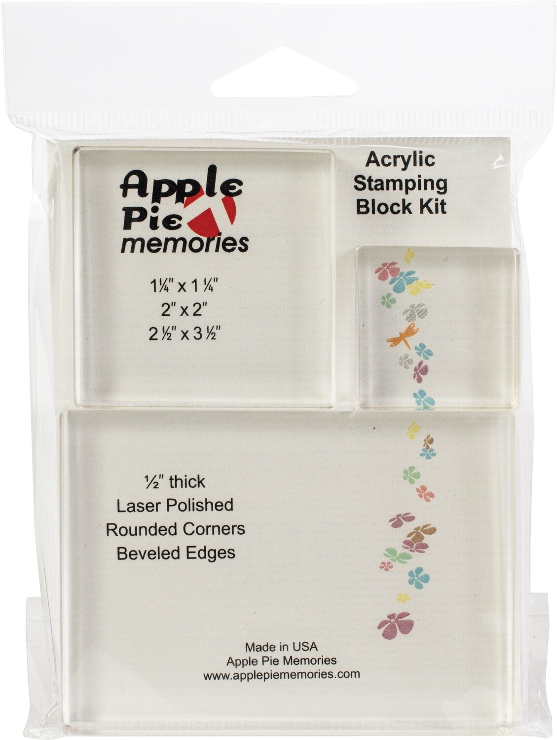 Apple Pie Memories Acrylic stamping blocks