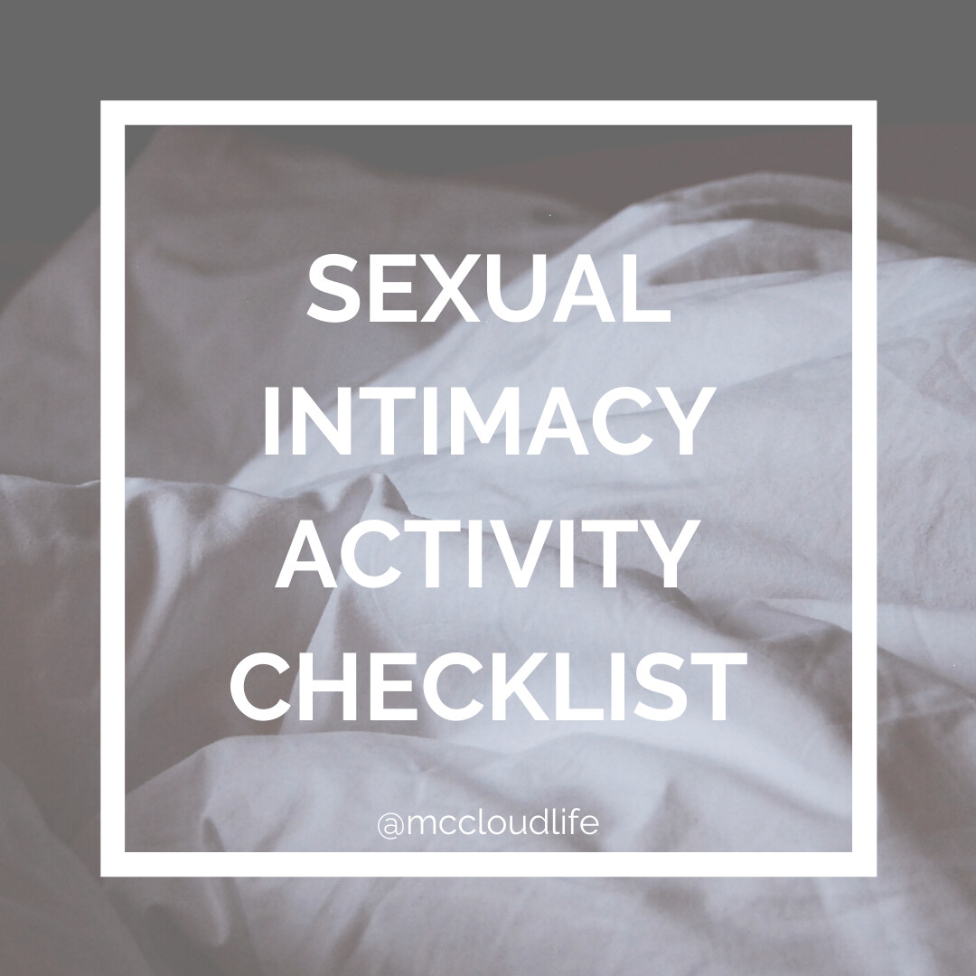 Sexual Intimacy Activity Checklist 4337