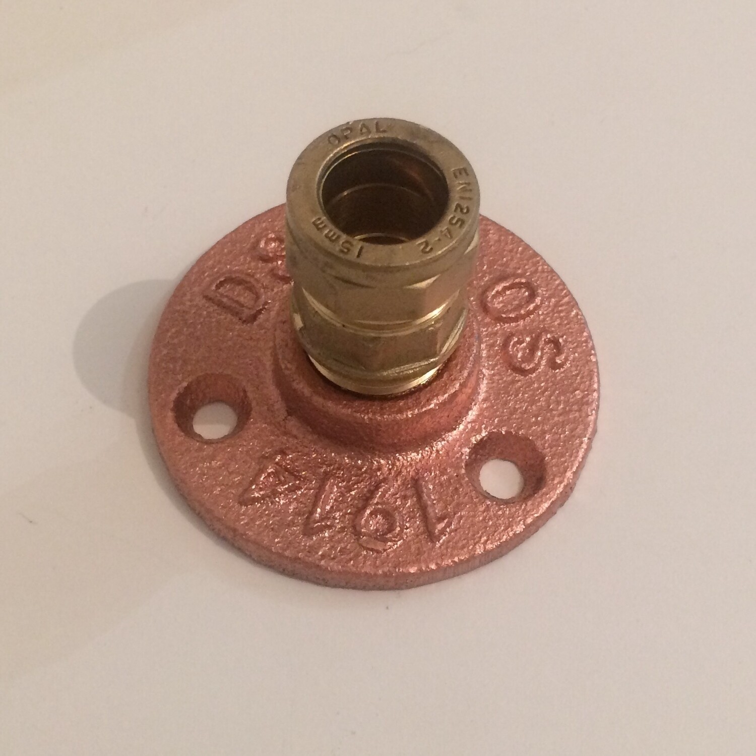 Copper Compression Fitting Wall Floor Fixing Flange
