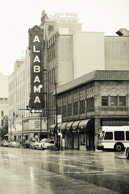 Downtown Birmingham, Alabama Sepia Photography Prints