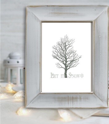 Let it Snow Free Christmas Printable