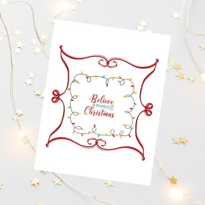Believe in the Magic of Christmas Free Printable