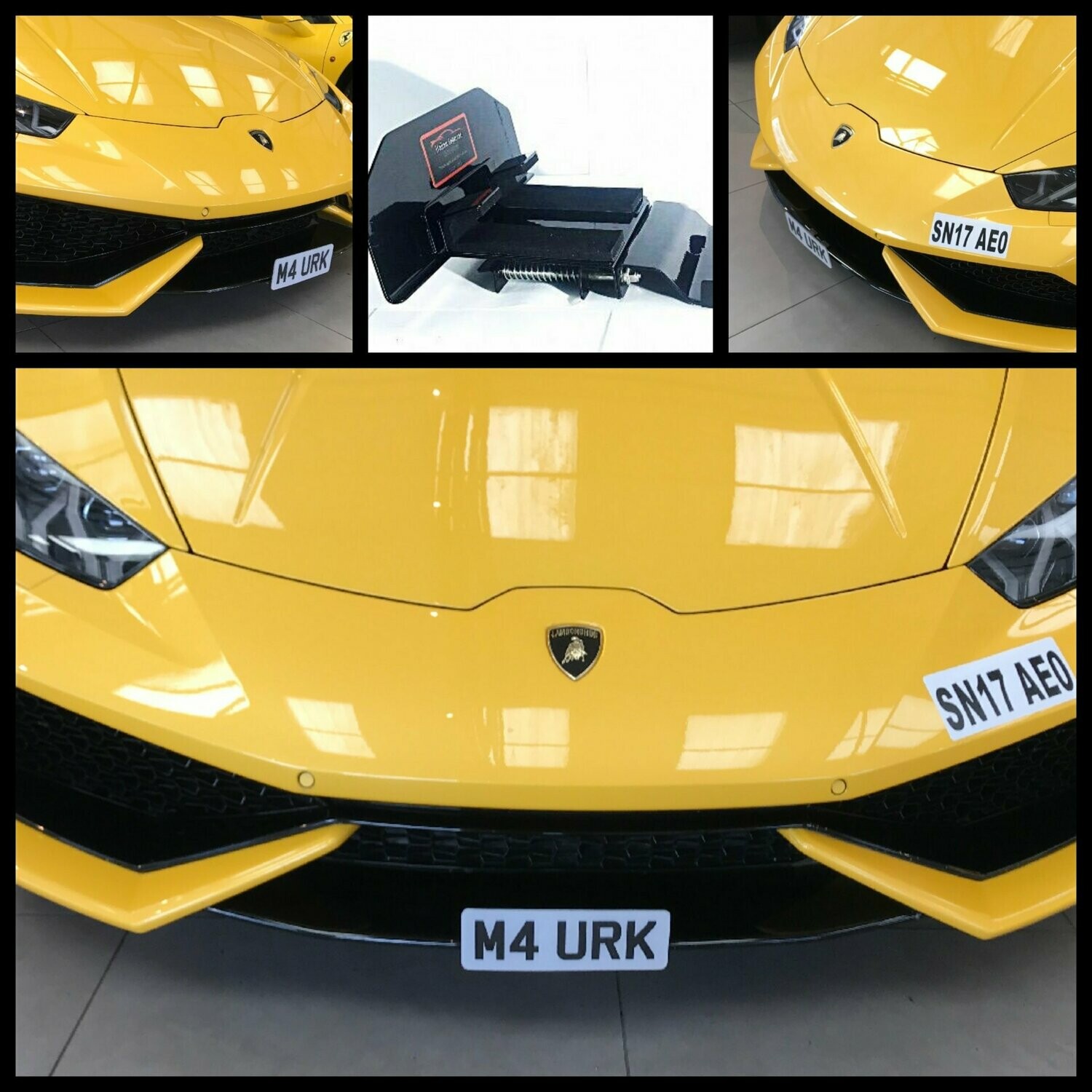 Huracan front license plate mount