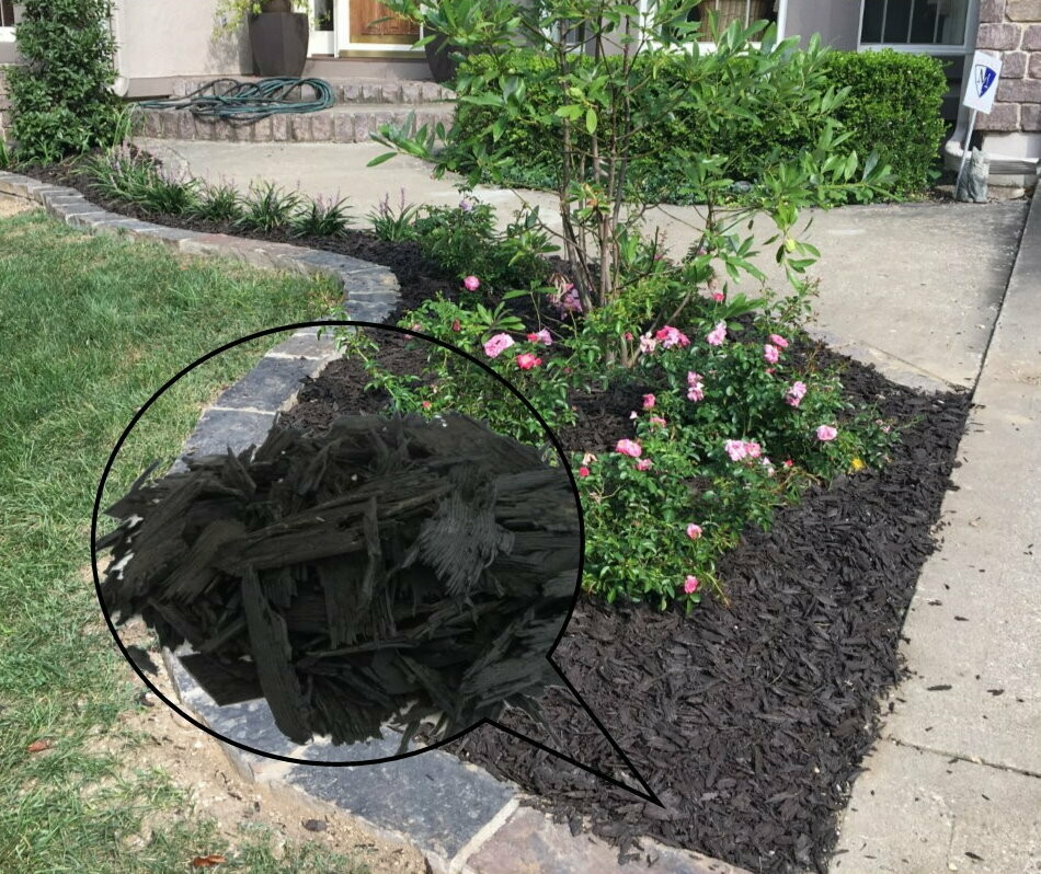 Shredded Premium Recycled Rubber Mulch