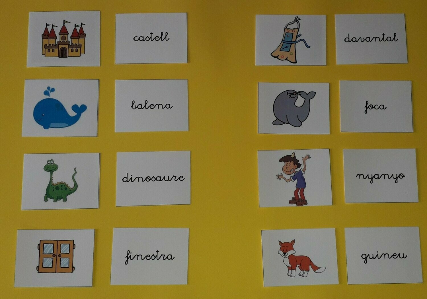 Memory imatge-paraula / Lletra lligada CATALÀ