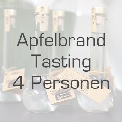 Ticket/Gutschein: Apfelbrand-Tasting für 4 Personen Ticket/Gutschein: Apfelbrand-Tasting für 4 Personen