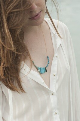 Collier Miramar - Bijou pierre Doré 16K Azucar Bijoux MIRAM_COL