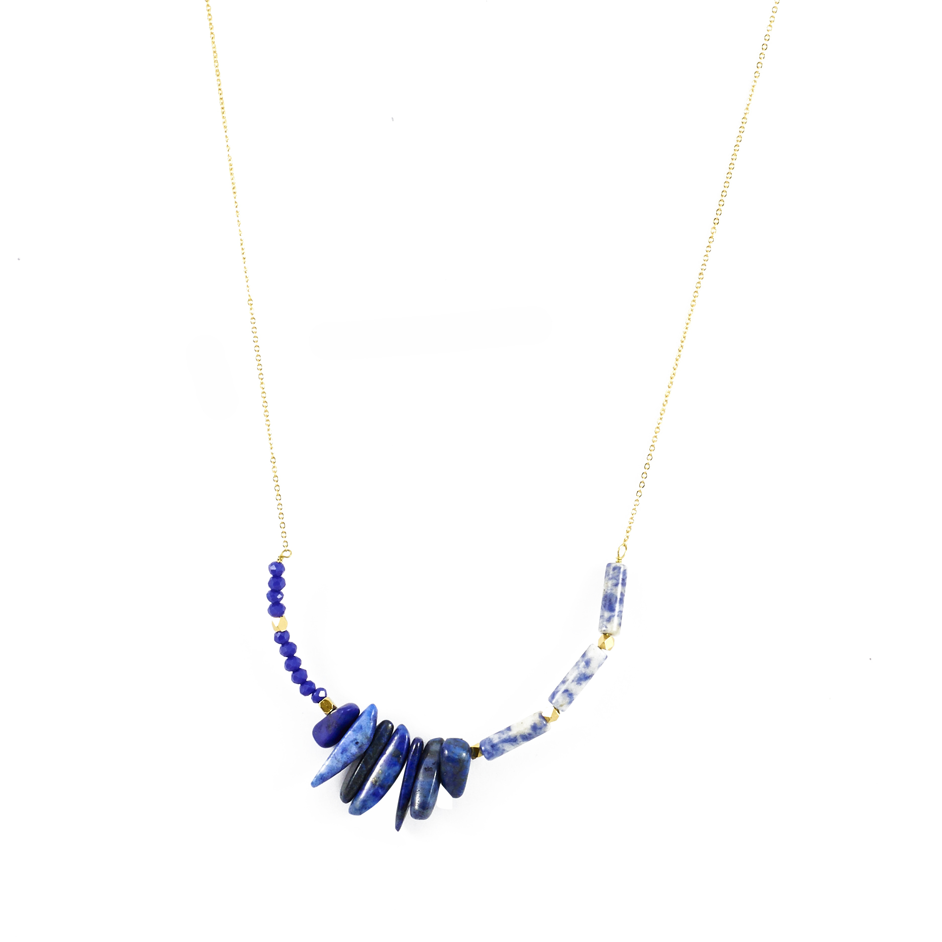 Collier Miramar - Bijou pierre Doré 16K Azucar Bijoux Collier Miramar - Bijou pierre Doré 16K Azucar Bijoux