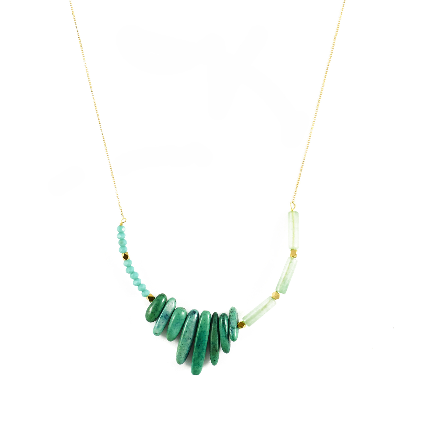 Collier Miramar - Bijou pierre Doré 16K Azucar Bijoux Collier Miramar - Bijou pierre Doré 16K Azucar Bijoux