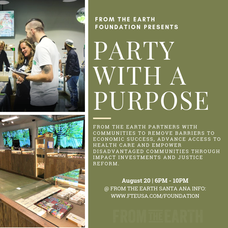 From The Earth: Party with a Purpose: Gold Sponsor From The Earth: Party with a Purpose: Gold Sponsor