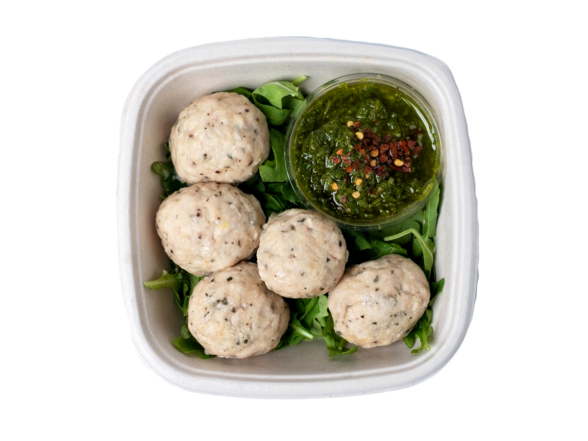 Chicken Meatballs with Dipping Sauce