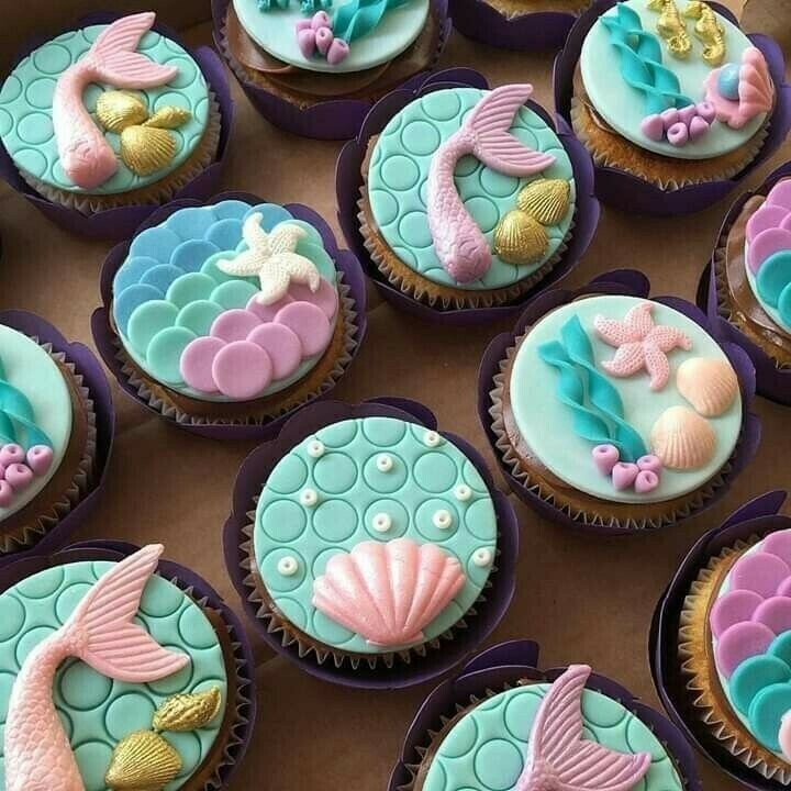 Mermaid & Sea Creature Cupcakes - School Holiday Workshop - Kids - Monday 20 April 2020 - 1pm - 2pm