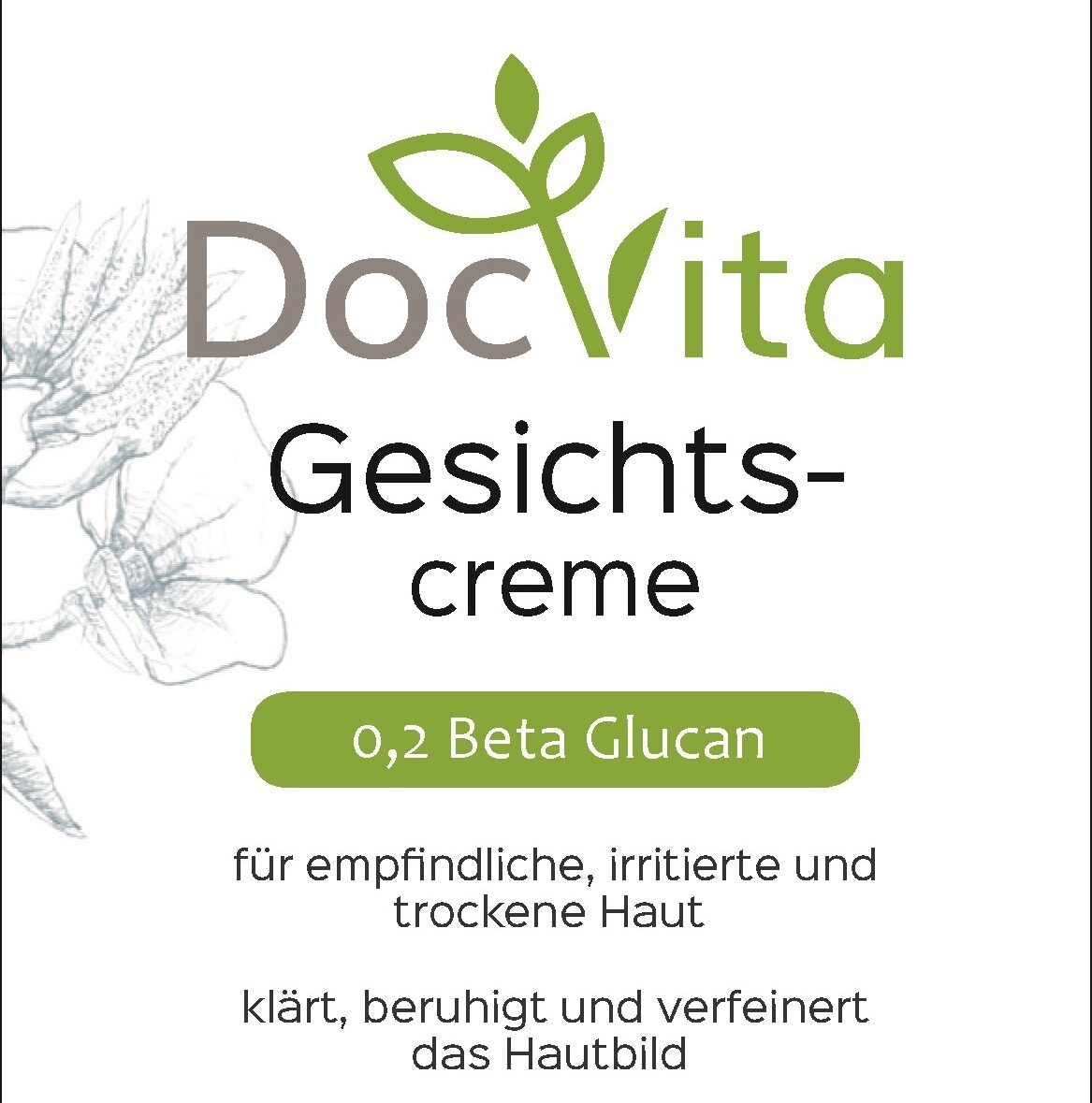 DocVita Gesichtscreme mit Zunderschwamm 50ml DocVita Gesichtscreme mit Zunderschwamm 50ml