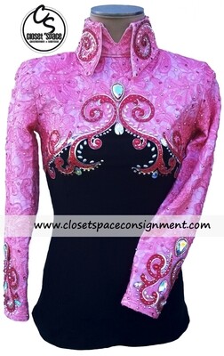 'Wicked Crystals by Christie' Black & Pink Top - NEW 'Wicked Crystals by Christie' Black & Pink Top - NEW