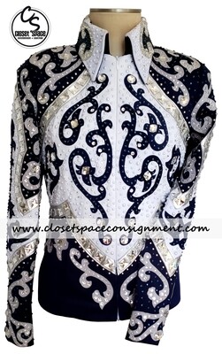 'Riding High USA' Navy, White & Silver Showmanship Set 'Riding High USA' Navy, White & Silver Showmanship Set