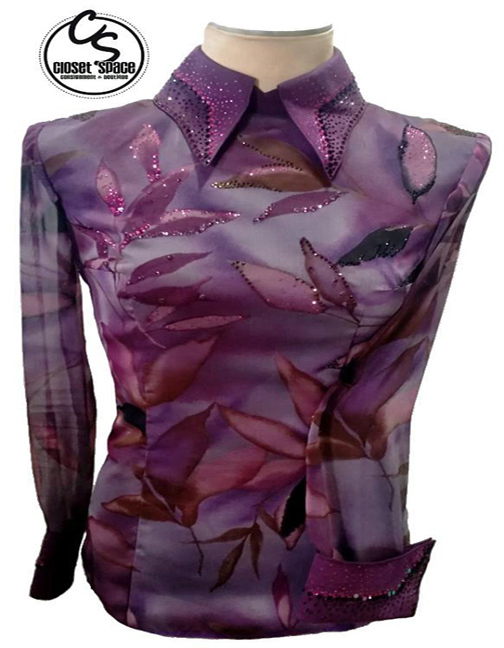 'Shari Voeltz' Purple Leaf Horsemanship Top CM3