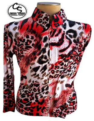 Red, White & Black Animal Print Jacket Red, White & Black Animal Print Jacket