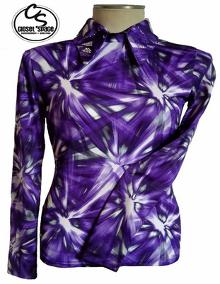 'Stitchin' For You' Purple, White & Black Top 'Stitchin' For You' Purple, White & Black Top