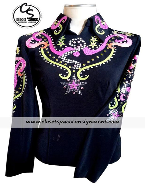 'Wood's' Black, Pink & Lime Top LP1