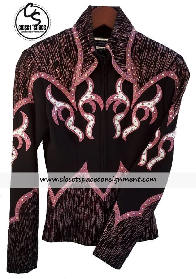 'Carolina' Black & Pink Jacket 2JR1