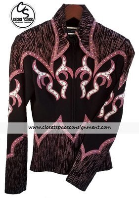 'Carolina' Black & Pink Jacket 'Carolina' Black & Pink Jacket