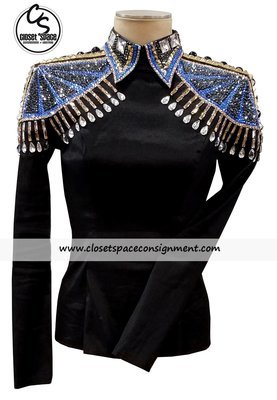 'Kevin Garcia' Black, Blue & Gold Top 'Kevin Garcia' Black, Blue & Gold Top