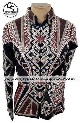 Navy, Burgundy & Silver Showmanship Set Navy, Burgundy & Silver Showmanship Set
