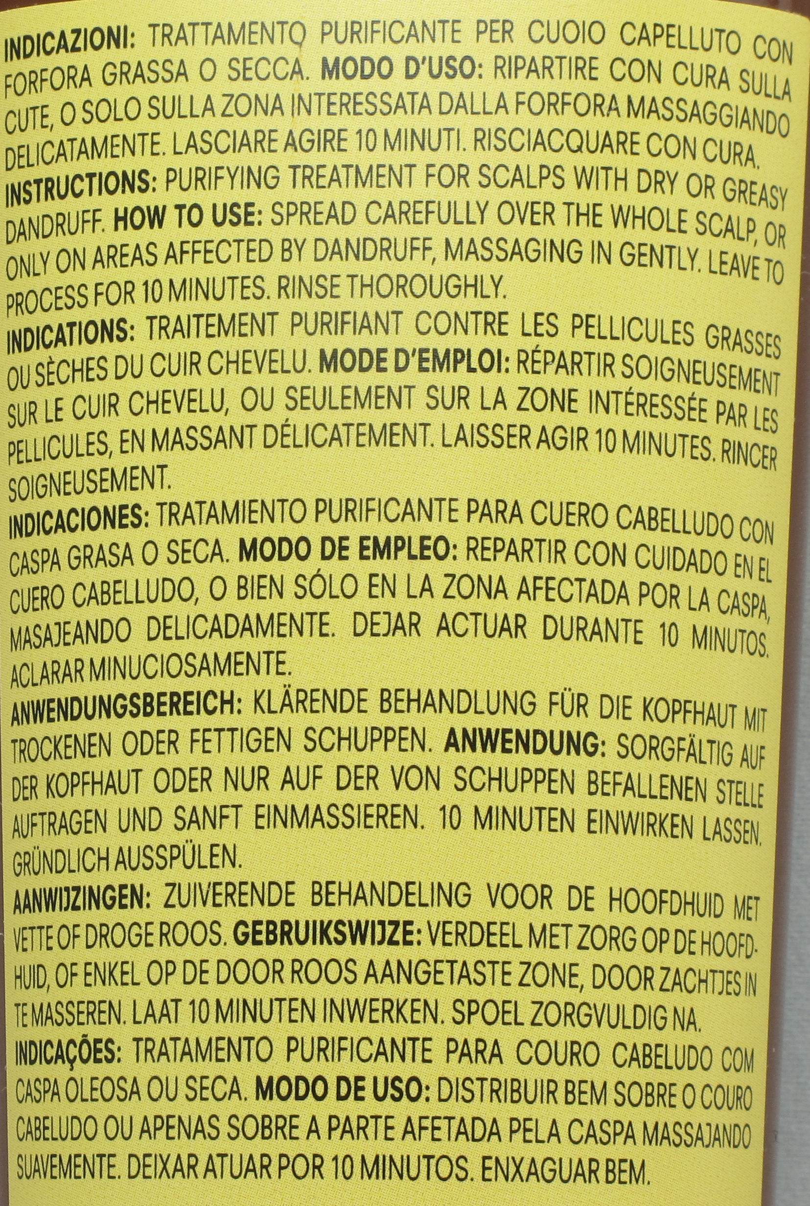 Davines Purifying Gel  Tratamiento Anticaspa  Natural 