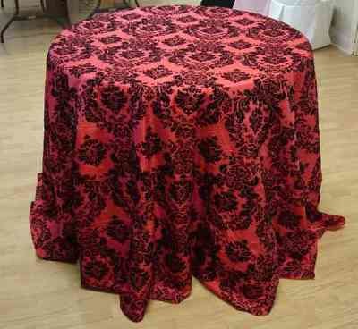 Taffeta Flocking Tablecloth (132 Taffeta Flocking Tablecloth (132