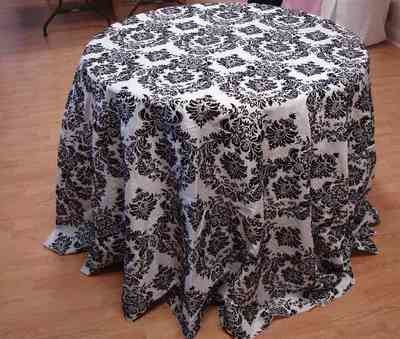 Taffeta Flocking Tablecloth (120 Taffeta Flocking Tablecloth (120