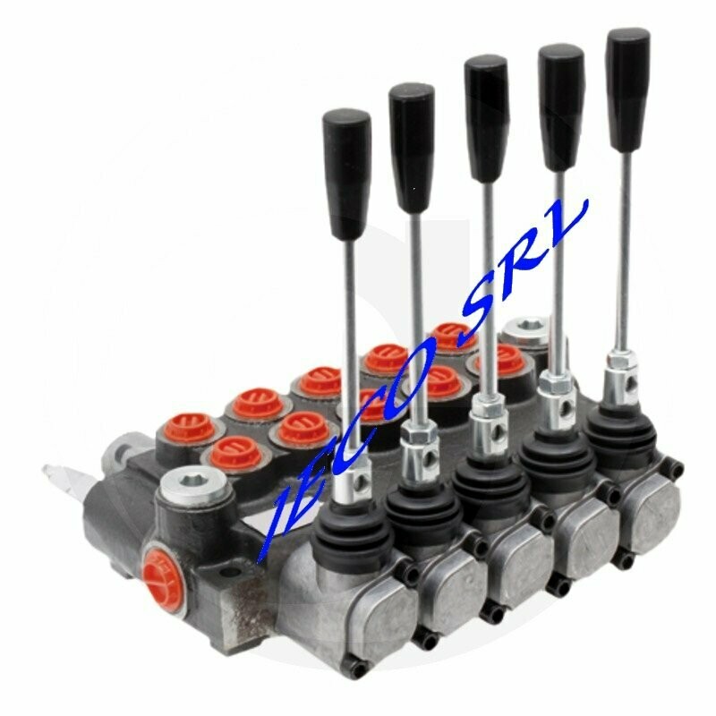 Distributore Oleodinamico Per Trattore 1 Leva Doppio Effetto - Portata 45 L/min, Pressione 300 Bar, 3/8"