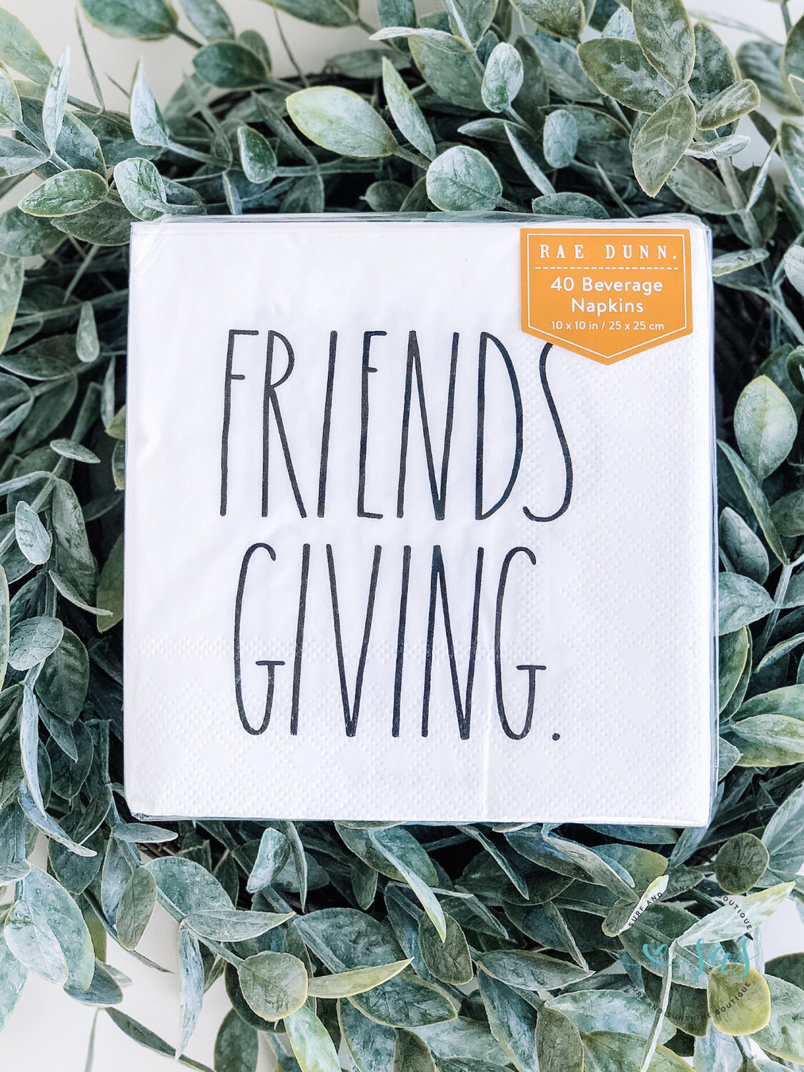 Rae Dunn Paper Beverage Napkins FRIENDS GIVING Rae Dunn Paper Beverage Napkins FRIENDS GIVING