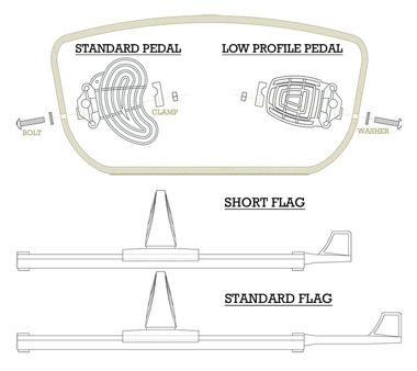 Sealect Foot braces - standard.