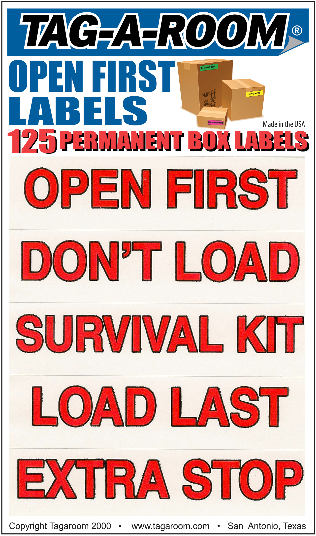 Open First / Don't Load Labels - 125 Count 1401017