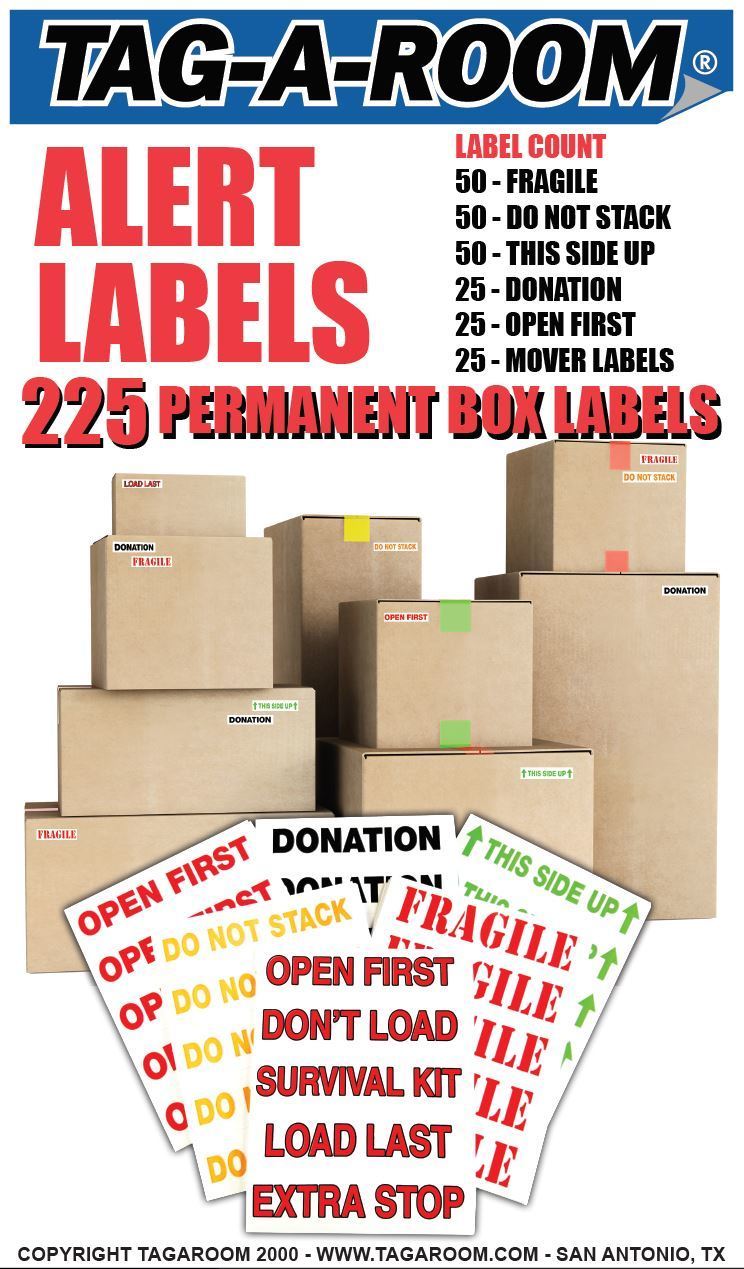 Alert Labels Pack - 225 Count LP-ALERT-2017