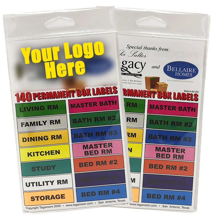 Custom Branded - Moving "Room" Labels CBGK-2017-004
