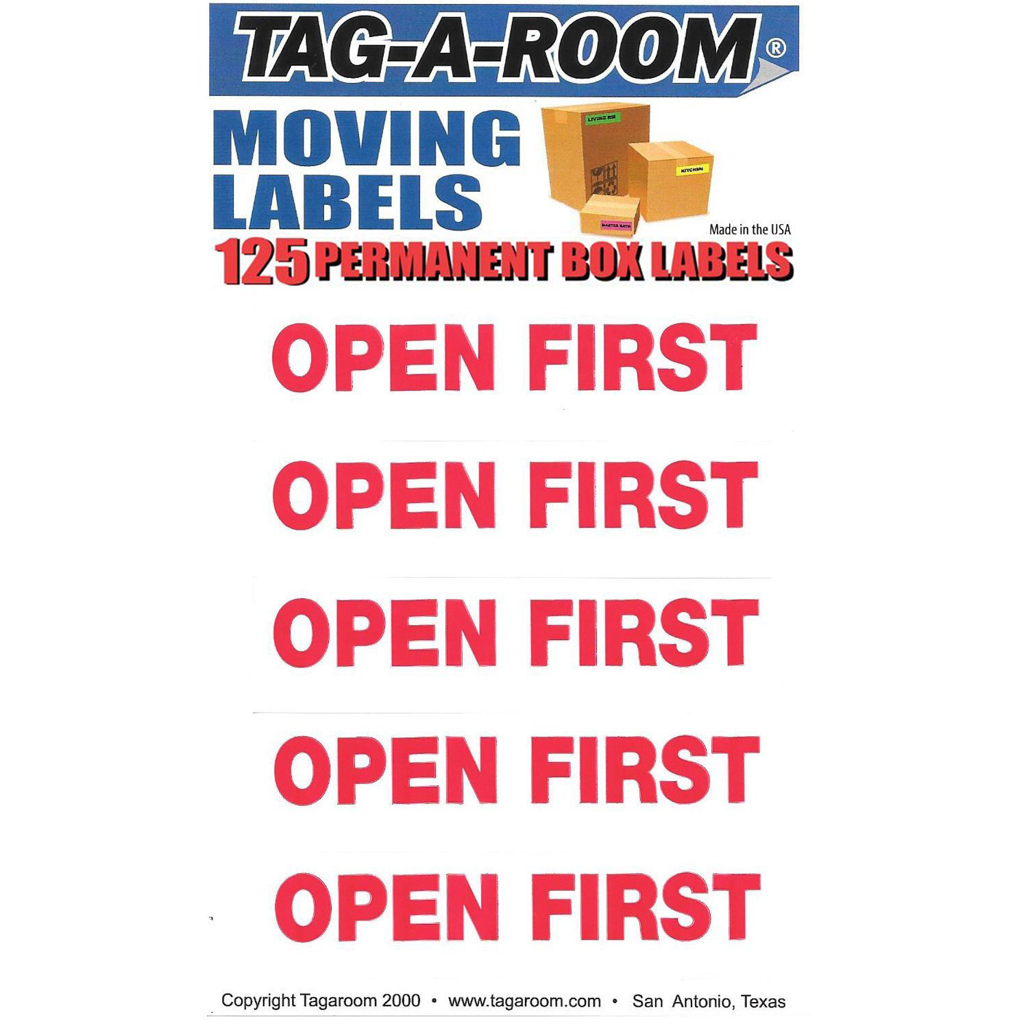 Open First Labels - 125 Count 011546