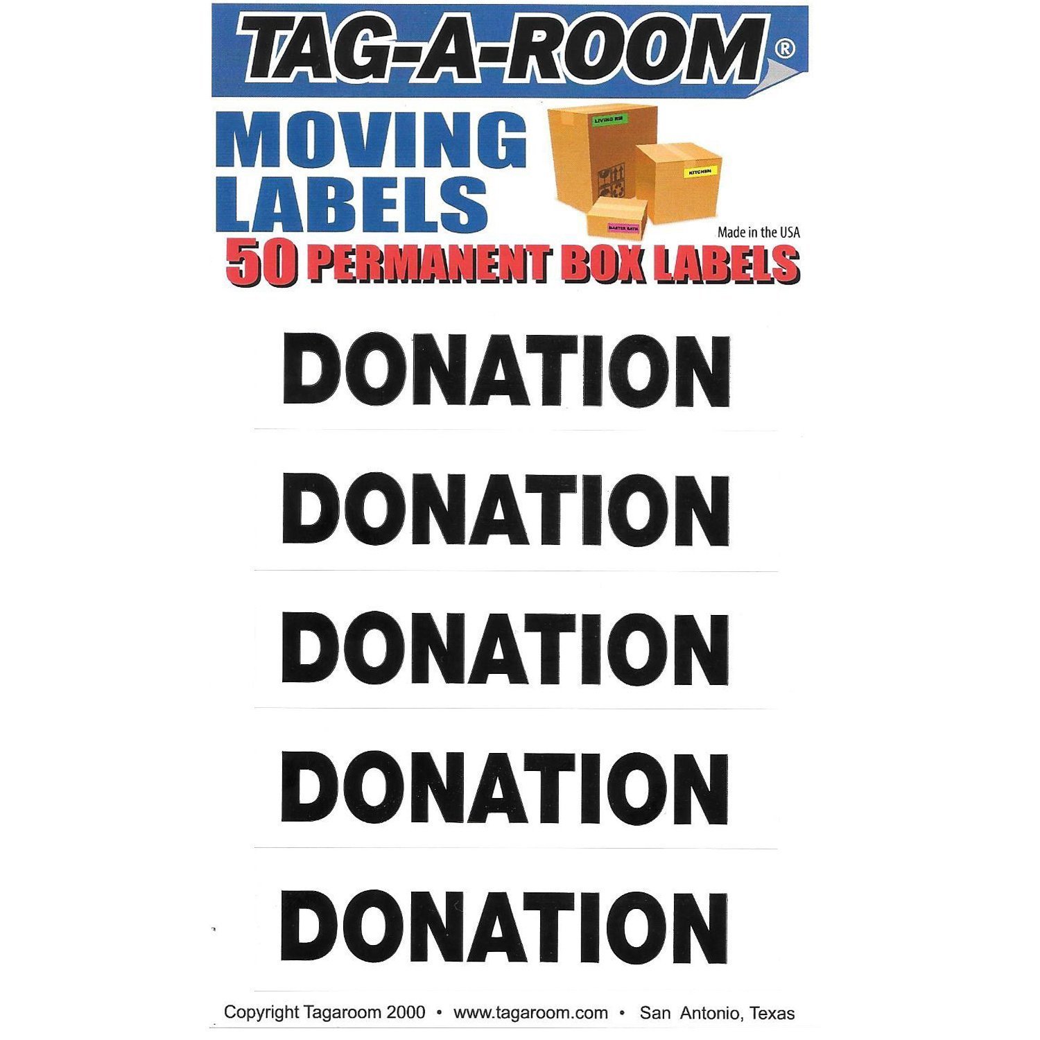 Donation Labels - 50 Count 011539-50