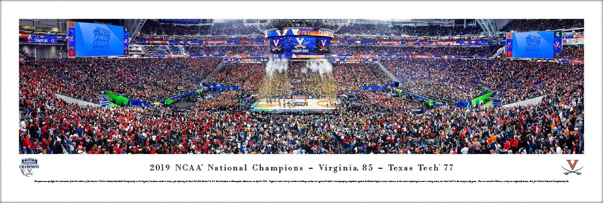 UVA 2019 NCAA National Championship Celebration Panoramic Print 3305