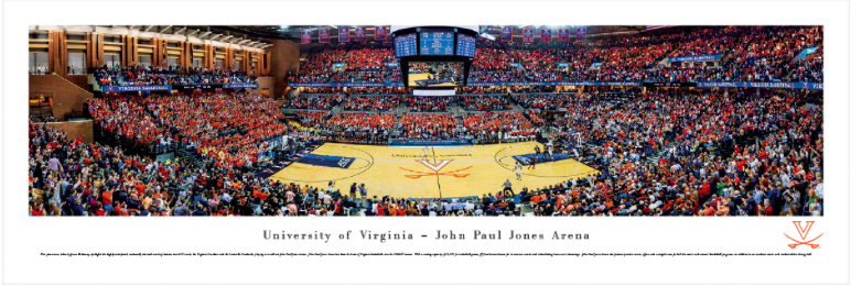 UVA John Paul Jones Basketball Arena Panoramic Print 3303