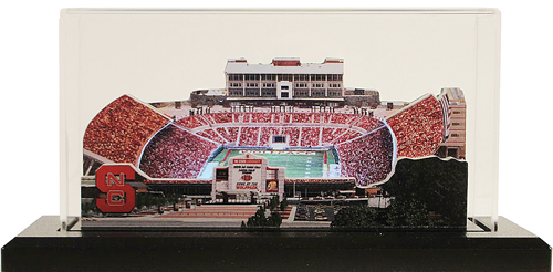 NC State Carter Finley Stadium Replica w/LED Lighting and Display Case 2060