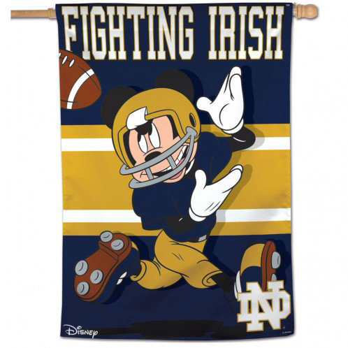 Notre Dame Mickey Mouse Vertical Banner Notre Dame Mickey Mouse Vertical Banner