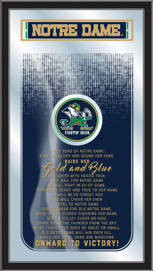 Notre Dame Fight Song Mirror 6670